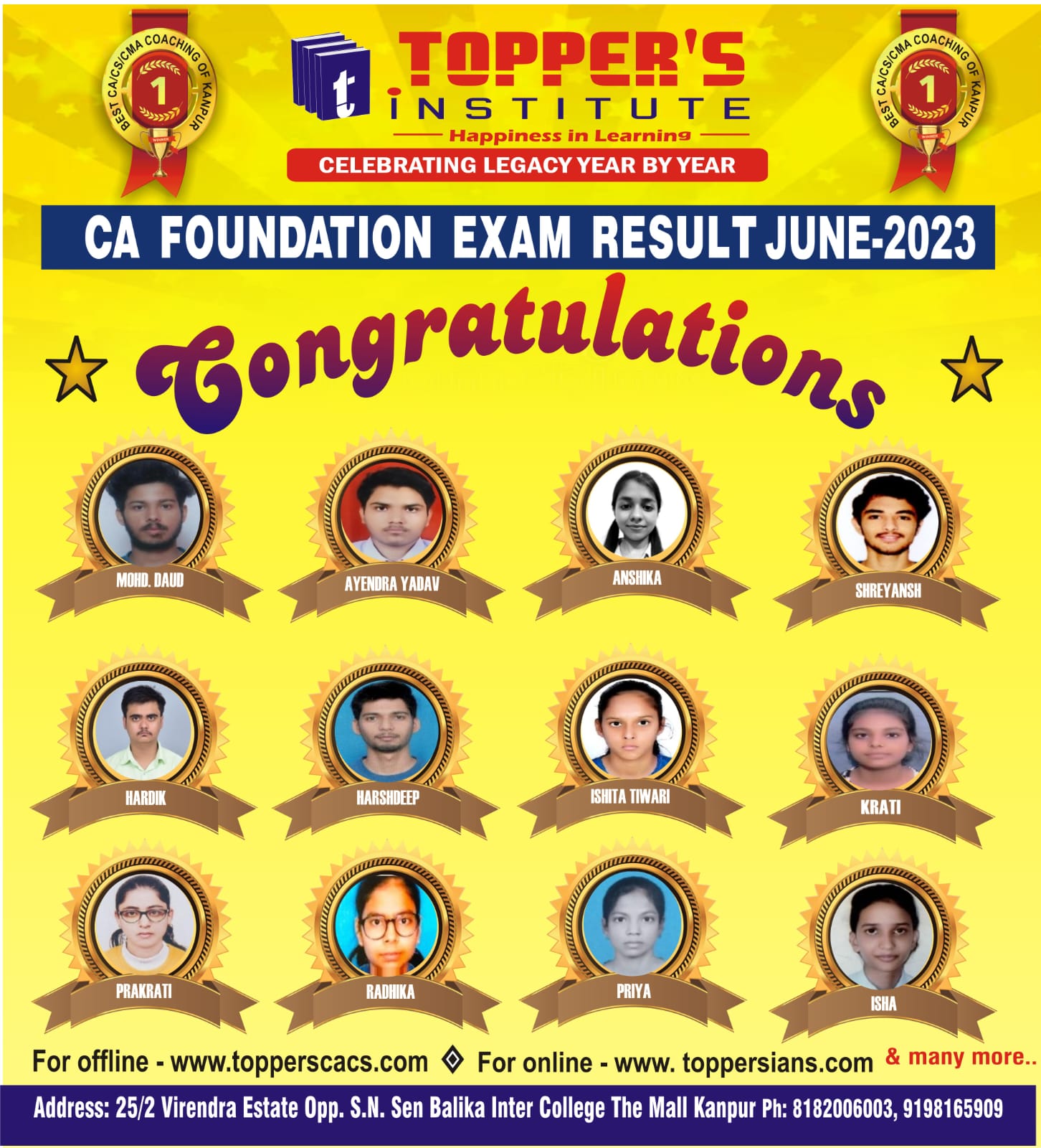 CSEET2020 RESULT OF TOPPERS INSTITUTE